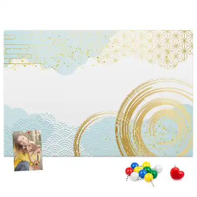 Bedruckte Korkplatte Dekoratives grafisches Motiv