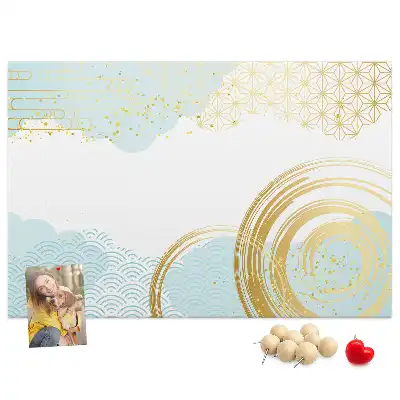 Bedruckte Korkplatte Dekoratives grafisches Motiv