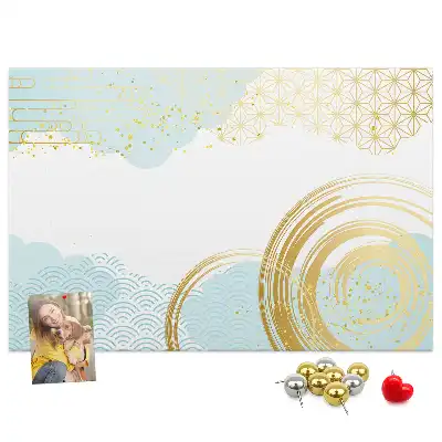 Bedruckte Korkplatte Dekoratives grafisches Motiv