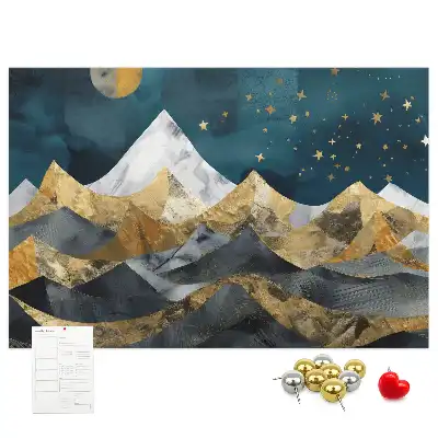 Pinnwand Berge bei Nacht