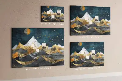 Pinnwand Berge bei Nacht
