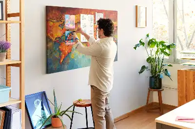Dekorative Weltkarte aus Kork