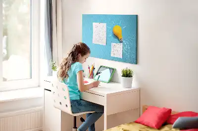 Bilder-Korktafel Glühbirne Zeichnung