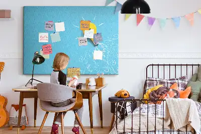Bilder-Korktafel Glühbirne Zeichnung