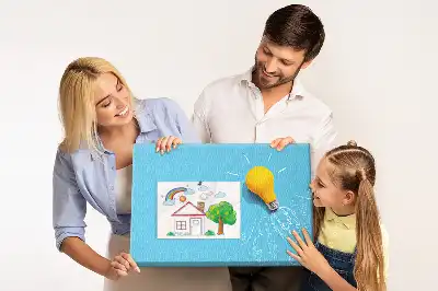 Bilder-Korktafel Glühbirne Zeichnung