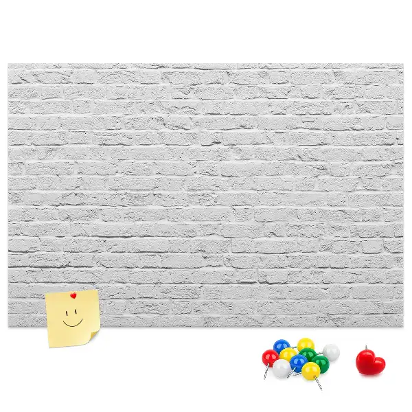 Bedruckte Korkplatte mit Ziegelwand-Motiv
