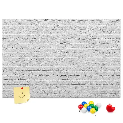 Bedruckte Korkplatte Ziegelwand