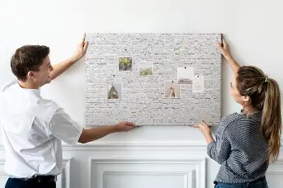 Bedruckte Korkplatte mit Ziegelwand-Motiv
