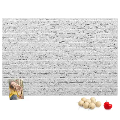 Bedruckte Korkplatte mit Ziegelwand-Motiv