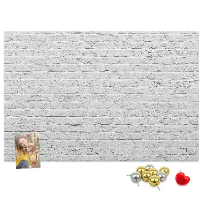 Bedruckte Korkplatte mit Ziegelwand-Motiv