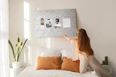 Bedruckte Korkplatte mit Ziegelwand-Motiv