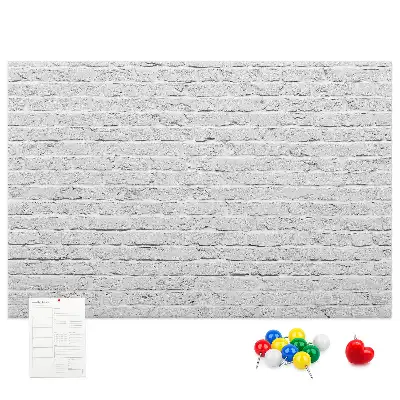 Bedruckte Korkplatte mit Ziegelwand-Motiv