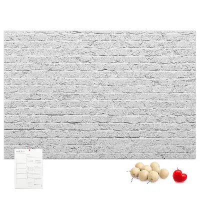 Bedruckte Korkplatte mit Ziegelwand-Motiv