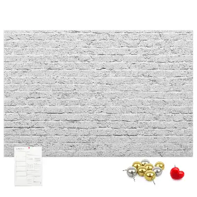 Bedruckte Korkplatte mit Ziegelwand-Motiv