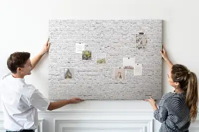 Bedruckte Korkplatte mit Ziegelwand-Motiv