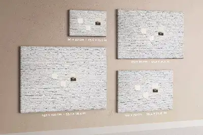 Bedruckte Korkplatte mit Ziegelwand-Motiv