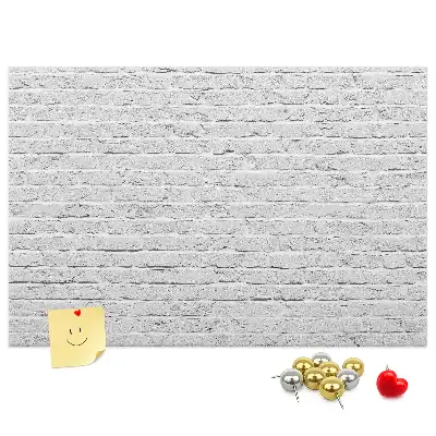 Bedruckte Korkplatte mit Ziegelwand-Motiv