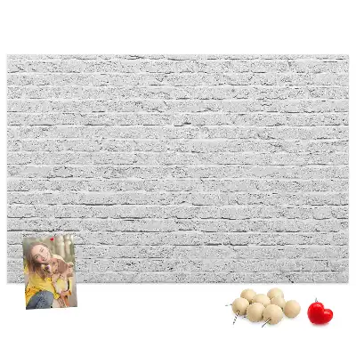 Bedruckte Korkplatte mit Ziegelwand-Motiv