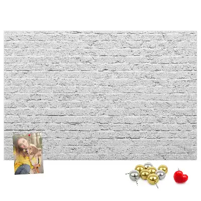Bedruckte Korkplatte mit Ziegelwand-Motiv