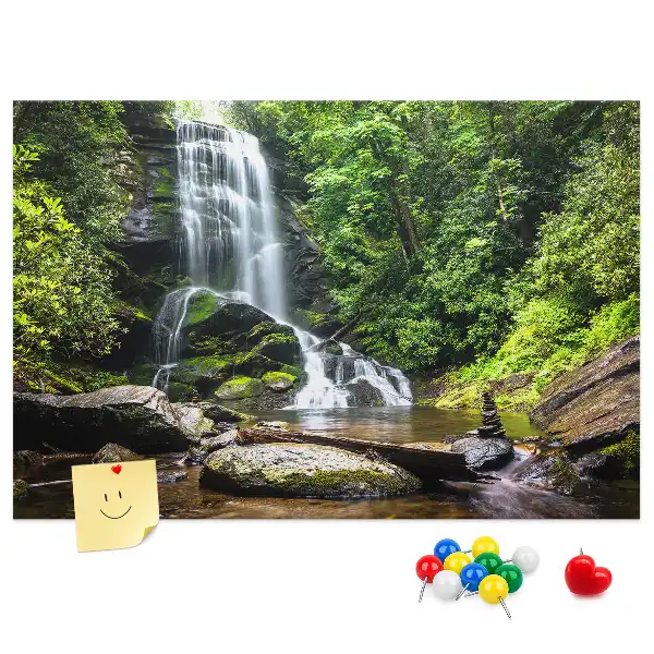 Pinnwand Wasserfall Wald