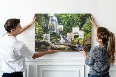 Pinnwand Wasserfall Wald