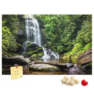 Pinnwand Wasserfall Wald