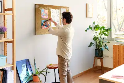 Bedruckte Korkplatte mit Weltkarte Design Planet Erde