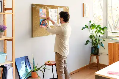 Bedruckte Korkplatte mit Weltkarte Design Planet Erde