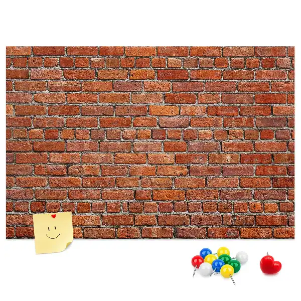 Bilder-Korktafel Motiv Alte Ziegelwand