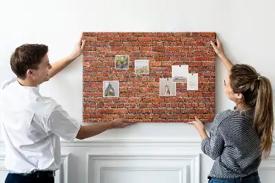 Bilder-Korktafel Motiv Alte Ziegelwand
