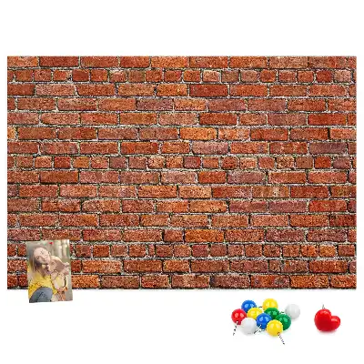 Bilder-Korktafel Motiv Alte Ziegelwand