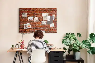 Bilder-Korktafel Motiv Alte Ziegelwand