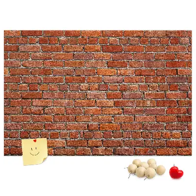 Bilder-Korktafel Motiv Alte Ziegelwand