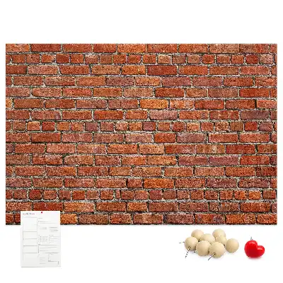 Bilder-Korktafel Motiv Alte Ziegelwand