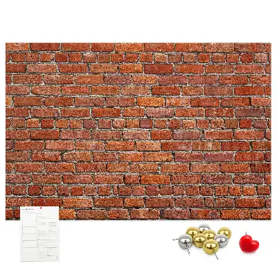 Bilder-Korktafel Motiv Alte Ziegelwand