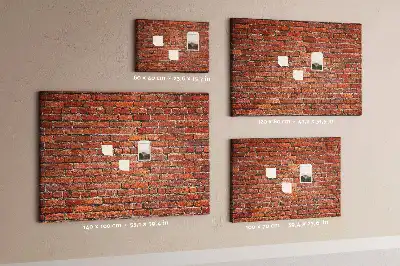 Bilder-Korktafel Motiv Alte Ziegelwand
