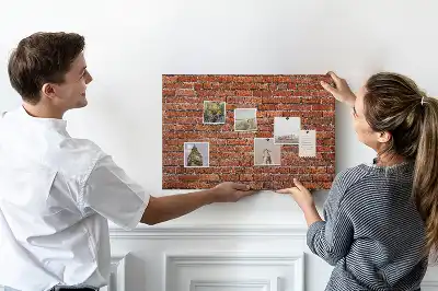 Bilder-Korktafel Motiv Alte Ziegelwand