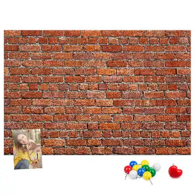 Bilder-Korktafel Motiv Alte Ziegelwand