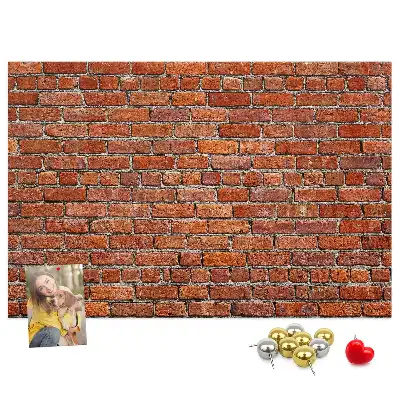 Bilder-Korktafel Motiv Alte Ziegelwand