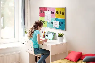 Bedruckte Kork-Motivationstafel