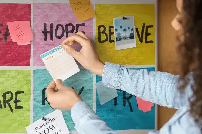 Bedruckte Kork-Motivationstafel