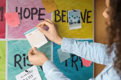 Bedruckte Kork-Motivationstafel
