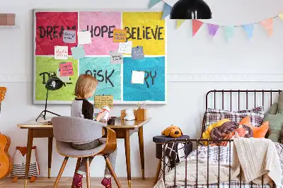 Bedruckte Kork-Motivationstafel
