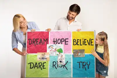 Bedruckte Kork-Motivationstafel