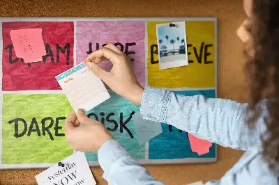 Bedruckte Kork-Motivationstafel