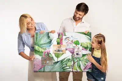 Bilder-Korktafel Natur Flamingos