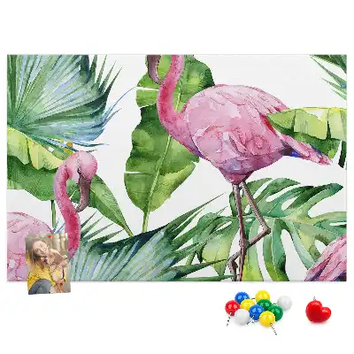 Bilder-Korktafel Natur Flamingos
