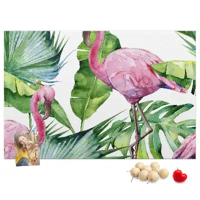 Bilder-Korktafel Natur Flamingos