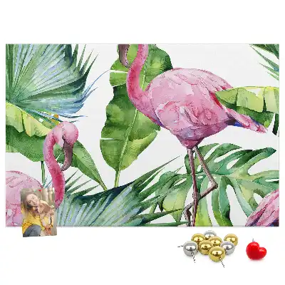 Bilder-Korktafel Natur Flamingos