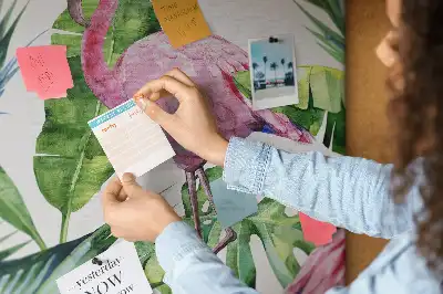 Bilder-Korktafel Natur Flamingos